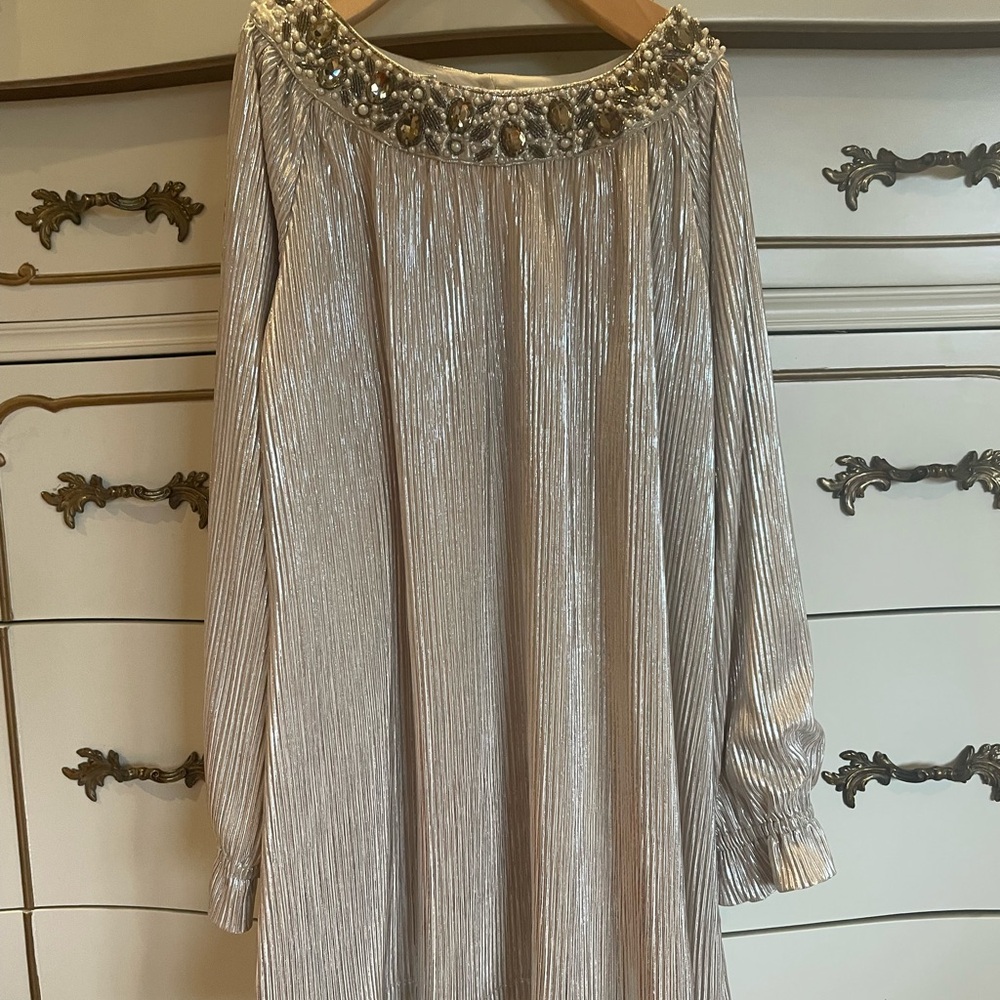 Elegant Silver Kids Formal Dress